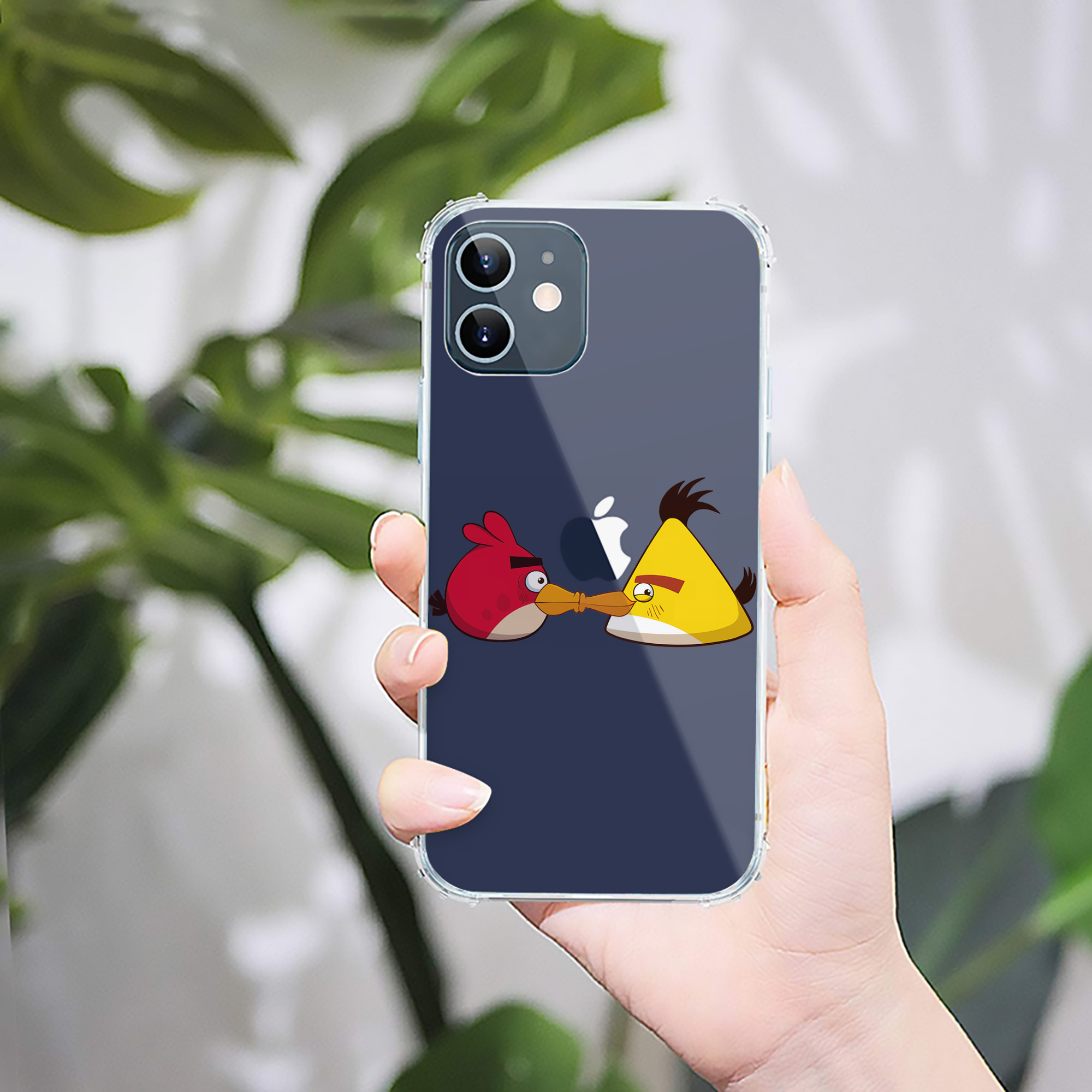 （画像用） Angry Birds アングリーバード 【iPhone 12シリーズ対応】透明スマホケース（クリアソフトケース）